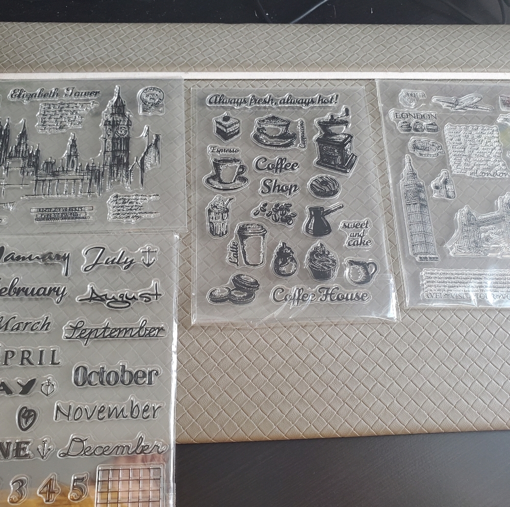 a bundle of 4 Transparent stamps